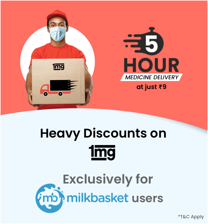 Now get 1mg discounts with your milkbasket